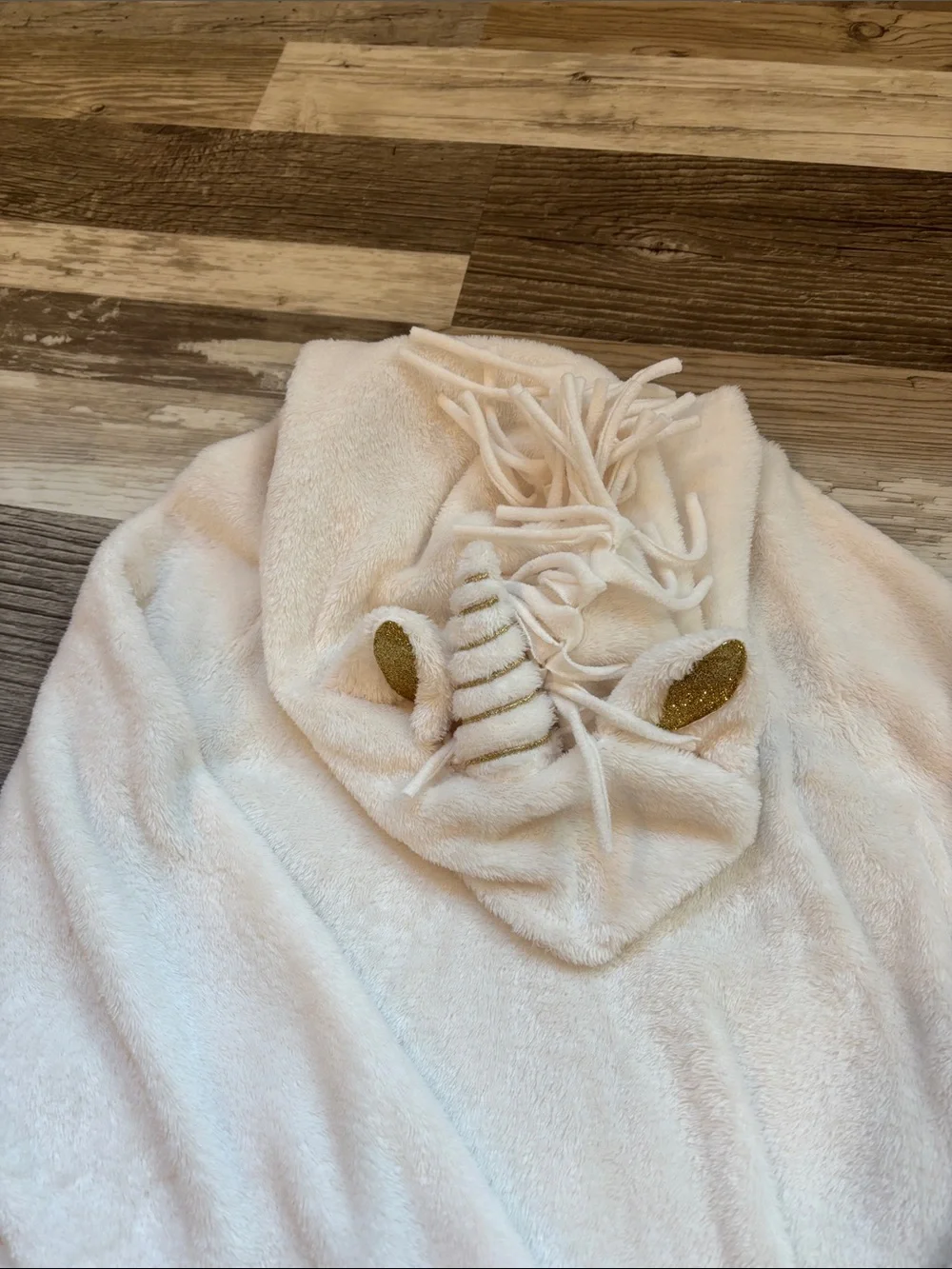 Cozy Unicorn Cream Hoodie & Pastel Tie-Dye bottom pajamas set